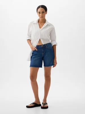 Produktbild von GAP Jeansshorts mit mittelhohem Bund, Größe 26