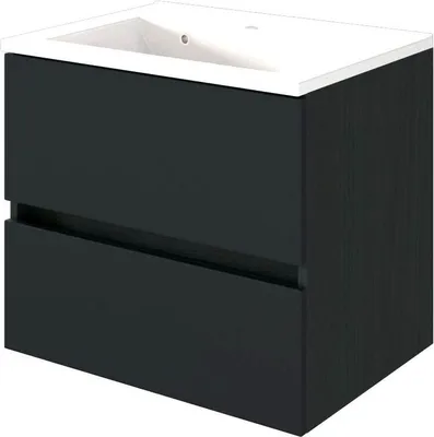 Produktbild von Waschtischunterschrank inkl. Waschbecken 60 cm ARLON-03 matt grau BxHxT 60x56x47 cm