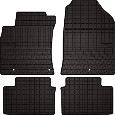 Produktbild von Gummifußmatten passend für Hyundai i30 III (Fließheck, Schrägheck, Kombi, Bj. 2016-) –  schwarz, passgenau, mit Befestigungen set 4 Stk. - Gummi-Automatten