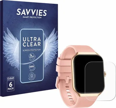 Produktbild von 6x Für Togala P99 1.96" Schutzfolie Savvies Displayschutz Display Schutz Folie Klar Transparent