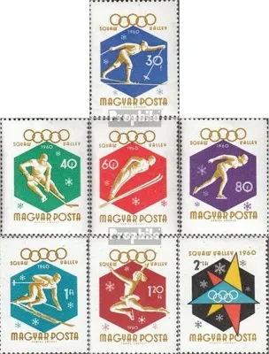 Produktbild von Briefmarken Ungarn 1960 Mi 1668A-1674A (kompl.Ausg.) gestempelt 8. Olympische Winterspiele