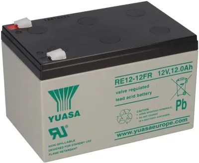 Immagine prodotto di Batteria al piombo Yuasa RE12-12FR Pb 12V / 12Ah 6-9 anni, Faston 6.3