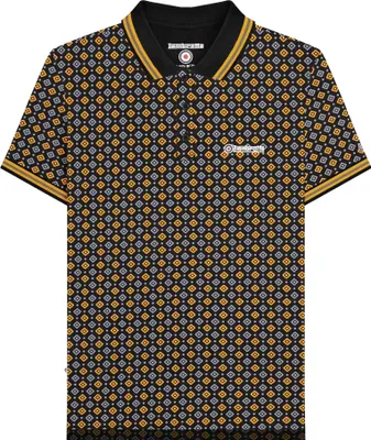 Produktbild von Lambretta - "SS25" Poloshirt für Herren LB173 (XL) (Schwarz/Gold)