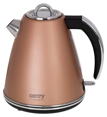 Produktbild von CAMRY CR 1292 Wasserkocher aus Edelstahl, 1,5L, 2200 W, Teekocher mit bequemem G