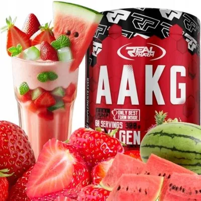 Obrázok produktu pre AAKG Arginín Citrulín Aminokyseliny Real Pharm 300 g Príchuť: jahoda melón