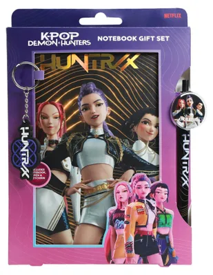 Image de Coffret cadeau « KPop Demon Hunters » avec carnet, doré