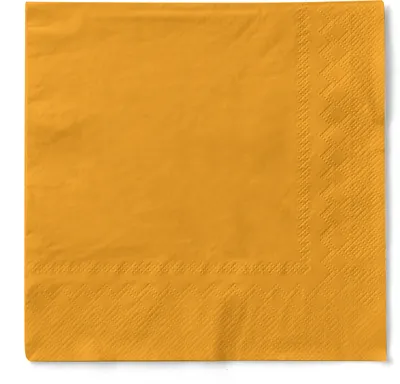 Produktbild von Tissue Serviette Curry/Orange, 40 x 40 cm, 100 Stück - Mank