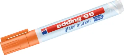 Image de Marqueur pour verre edding 95 orange Paquet de 10 pièces