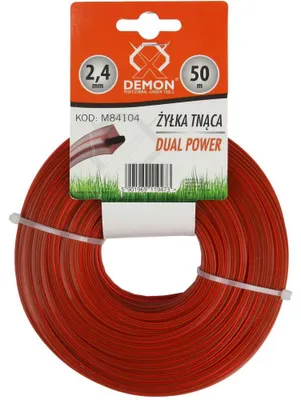Obrázek produktu pro DEMON Struna zesílená čtvercový profil, 50 m, 2,4 mm M84104