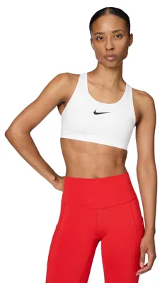 Productafbeelding van Nike DX6815-100 Swoosh sportbeha met hoge ondersteuning, dames, wit/wit/zwart, maat 3XC