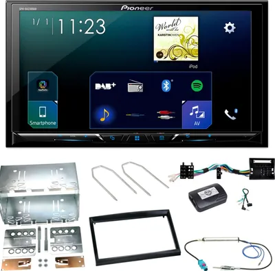 Produktbild von Pioneer SPH-DA230DAB CarPlay DAB+ Einbauset für Citroen C2 C3 Berlingo Jumpy