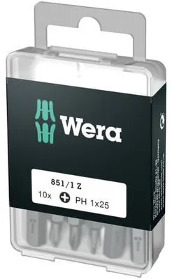 Obrázok produktu pre Bit PH1 - 25 mm, WERA - 10 ks / blister - balenie po 1 ks