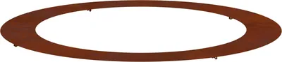 Image de adapté pour anneau d'arbre plat Marron Ø90 / 120 cm Acier patiné