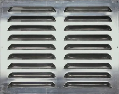 Image de Grille d'aération aluminium naturel, L.40 x l.50 cm