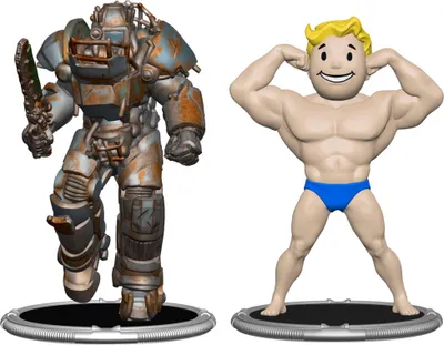 Zdjęcie produktu dla Zestaw 2 minifigurek Fallout: E Raider i Vault Boy (Strong) 7 cm