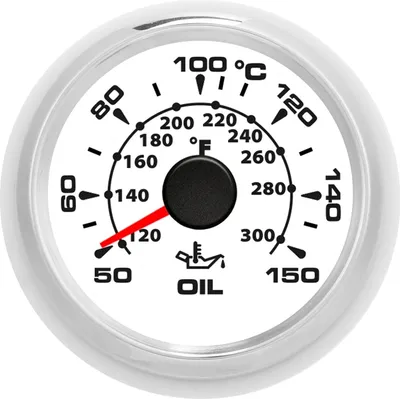 Zdjęcie produktu dla 2-calowy cyfrowy miernik temperatury oleju 361-19 Ohm 50-150 ℃ Wyświetlacz 8 kolorów Podświetlenie IP67 Wodoodporny