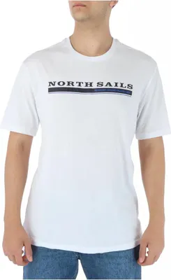 Zdjęcie produktu dla NORTH SAILS T-shirt męski bawełna biały GR70294 - Rozmiar: XXL