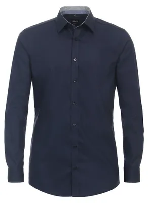 Produktbild von Venti - Body Fit - Herren Langarm Hemd (134024500), Größe:41, Farbe:Blau (116)