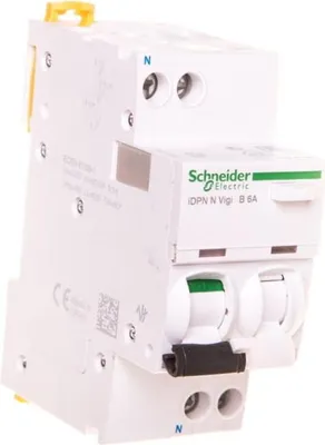 Produktbild von Differenzialschutzschalter 2P 6A B 0,03A Typ AC iDPN N VIGI A9D55606