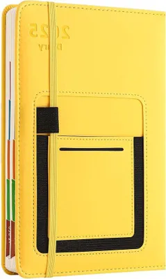 Immagine prodotto di Agenda giornaliera 2025 formato A5, giallo