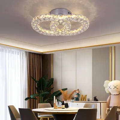 Produktbild von Fortuna Lai Kristall Kronleuchter Deckenlampe LED Deckenleuchte Moderne Lichter Schlafzimmer,30W