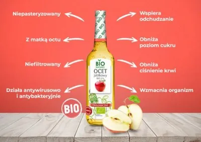 Immagine prodotto di Ocet jabłkowy ekologiczny 5% kwasowości 700 ml