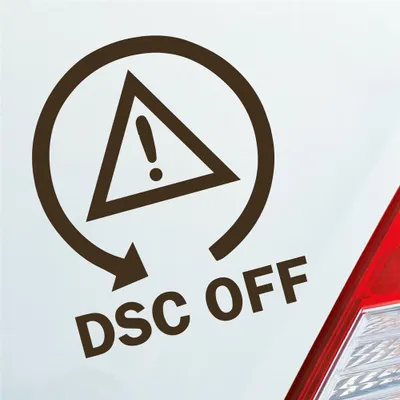 Produktbild von Auto Aufkleber DSC OFF Symbol Drift Tuning 11x9 cm Braun Sticker Heckscheibenaufkleber