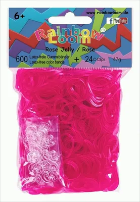 Produktbild von Rainbow Loom Jelly Rose 600 Gummibänder