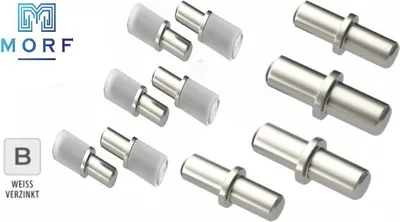 Produktbild von 200 Stück Bodenträger 5mm + mit Hülle Regalbodenträger Regal Träger Regalstifte