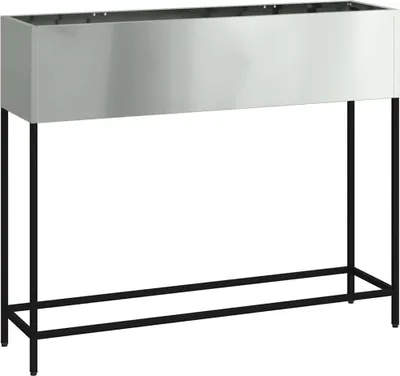 Produktbild von vidaXL Hochbeet Gartenpflanzer Silber 100 x 26 x 82 cm