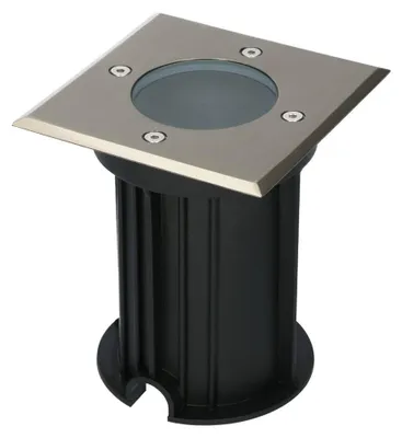 Image de V-TAC - Spot encastrable au sol LED carré GU10 inox IP65 dimmable 5W