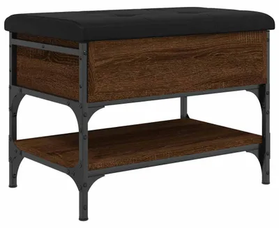 Obrázok produktu pre vidaXL Lavica na topánky hnedý dubový vzhľad 62x42x45 cm materiál na báze dreva