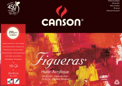Produktbild von CANSON Zeichenpapierblock "Figueras" 330 x 240 mm 290 g/qm 10 Blatt