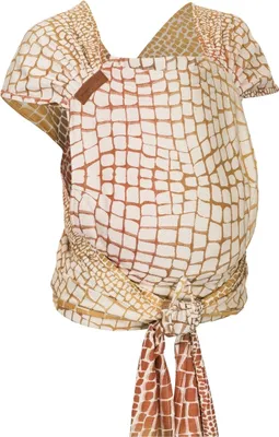 Produktbild von HOPPEDIZ Babytrage Hop-Tye Advanced ab Geburt (2,5 - 20 kg) - Halfbuckle mit Tuchträger Darwin creme