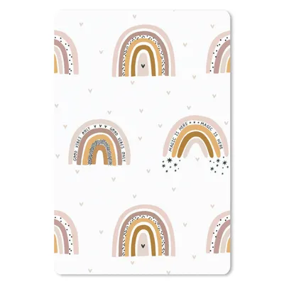 Produktbild von MuchoWow® Mauspad Mousepad Design - Regenbogen - Herzen 40x60 cm - Mousepads - Maus Mat - Pad - Mausunterlage - Schreibtisch Accesoire