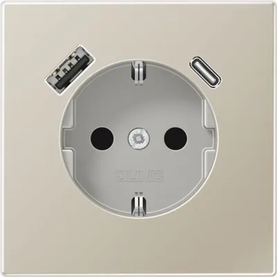 Immagine prodotto di Jung ES1520-15CA Presa SCHUKO con USB tipo AC (ES1520-15CA)