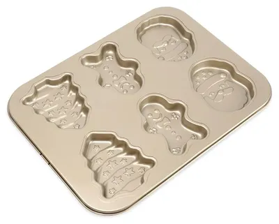 Image de Moule à gâteaux - Acier - 35 x 26,5 cm - 1 pièce - Beige