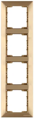 Produktbild von 4-fach Rahmen vertikal Gold Optik – Unterputz IP20 für Innen – CANDELA
