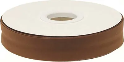 20m Schrägband unifarben 20mm kupferbraun