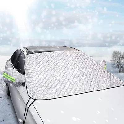 Produktbild von Famanu Frontscheibenabdeckung Winter - 197 x 125 cm, UV-beständig, Schutz gegen Schnee und Frost
