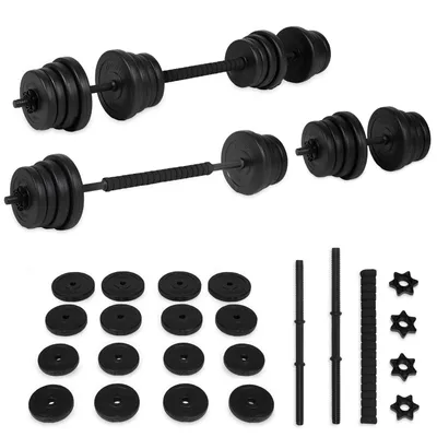 Produktbild von VirtuFit Verstellbares 2-in-1 Hantelset 30 kg Vinyl
