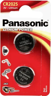 Produktbild von 1x2 Panasonic CR 2025 Lithium Power