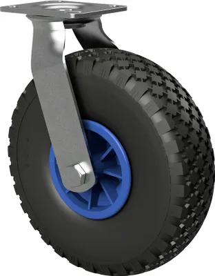 Produktbild von Lenkrolle mit Luftrad, Ø 260 mm 3.00-4 Gleitlager