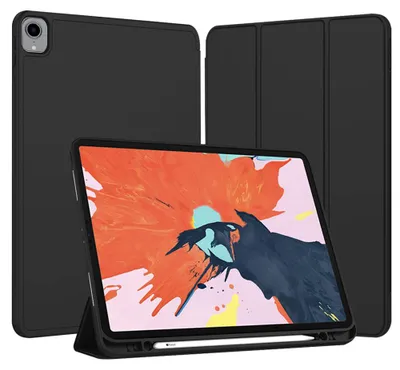 Zdjęcie produktu dla Techsuit (z pióro) Etui na iPad Pro 12.9 (2018/2020/2021/2022) - Czarny