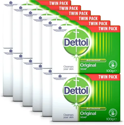 Produktbild von Dettol Original Seife - Antibakteriell 12 x 100g Soap