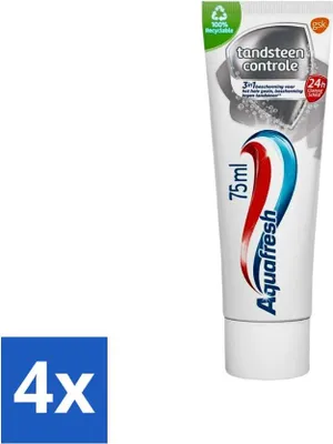 Produktbild von Aquafresh Zahnpasta Zahnsteinkontrolle Frischer Atem 75 ml - Vorteilspack - 4 Stücke