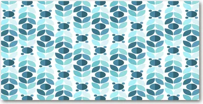 Produktbild von Tulup® Glas-Bild - 100x50 -Wandkunst - Wandbild hinter gehärtetem Sicherheitsglas  - Sonstige - Geometrische Figuren - Blau