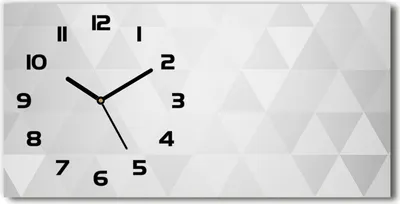 Produktbild von Wanduhr aus Glas – 60x30 cm - Glasbild - Glasuhr - Gehärtetes Glas - schwarze-zeiger - Abstraktion Hintergrund
