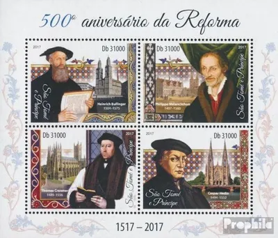 Produktbild von Briefmarken Sao Tome e Principe 2017 Mi 7503-7506 Kleinbogen (kompl. Ausgabe) postfrisch Reformation