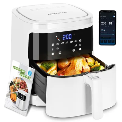 Produktbild von Aigostar - Air Fryer 7L 1900W, 5-in-1 ölfreie Fritteuse, 7 voreingestellte Funktionen mit LED-Bildschirm